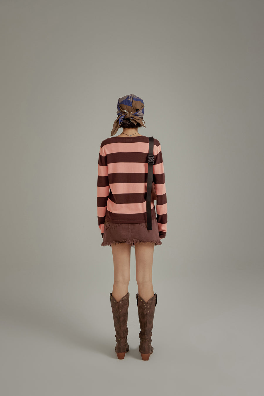 CHUU Color Stripe Knit Sweater