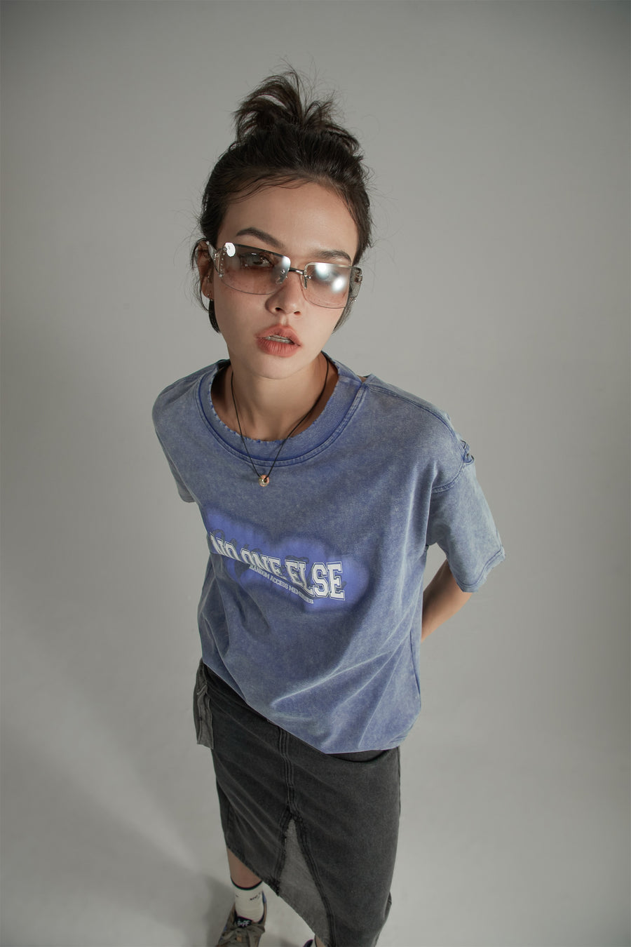 CHUU Logo Vintage Daily Loose Fit T-Shirt