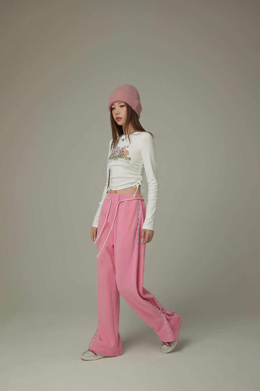 CHUU String Wide Sporty Pants