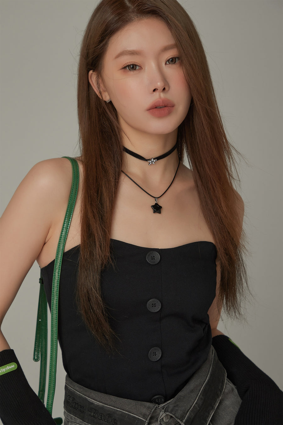 CHUU Button Tube Top