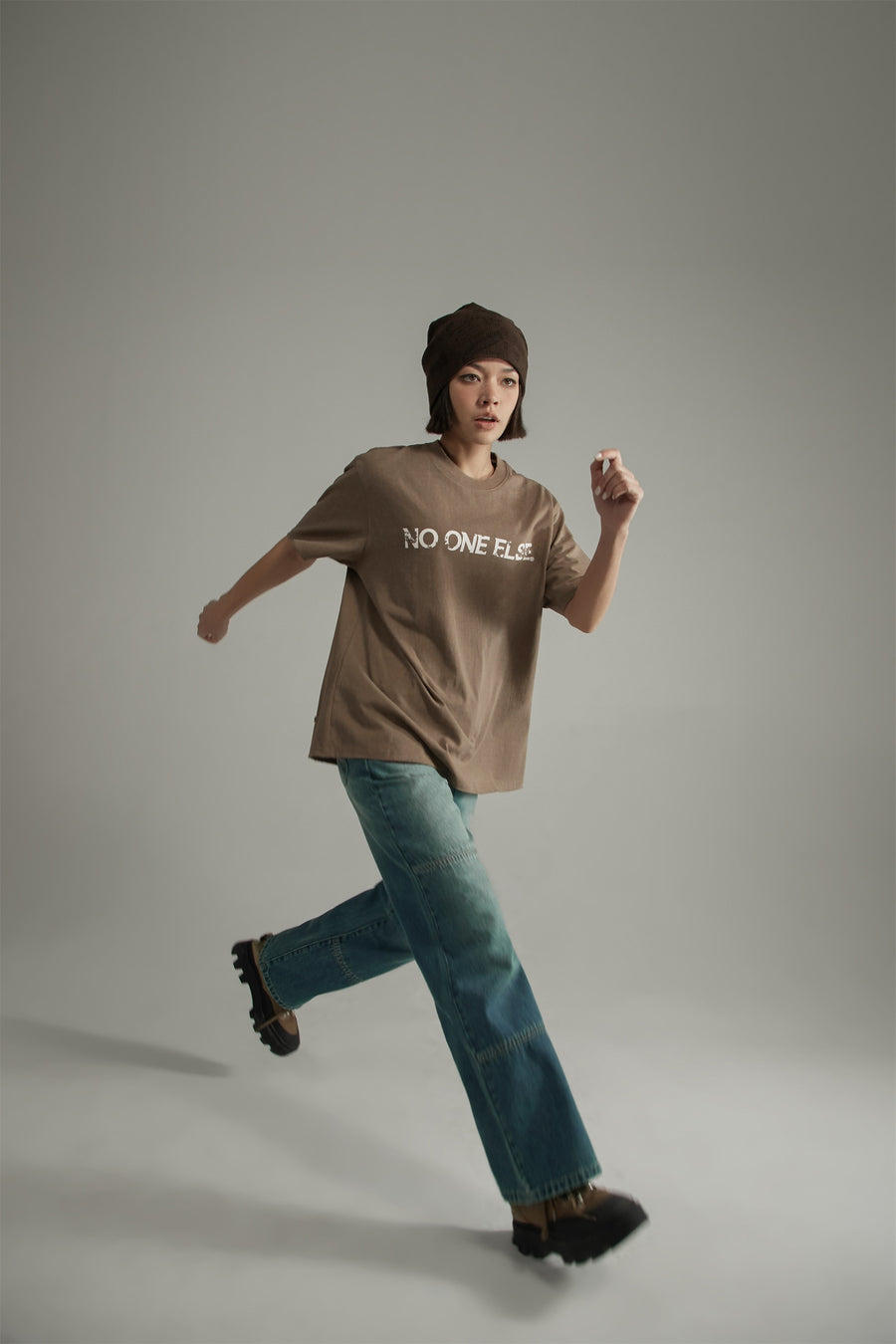 CHUU Logo Cotton Boxy T-Shirt