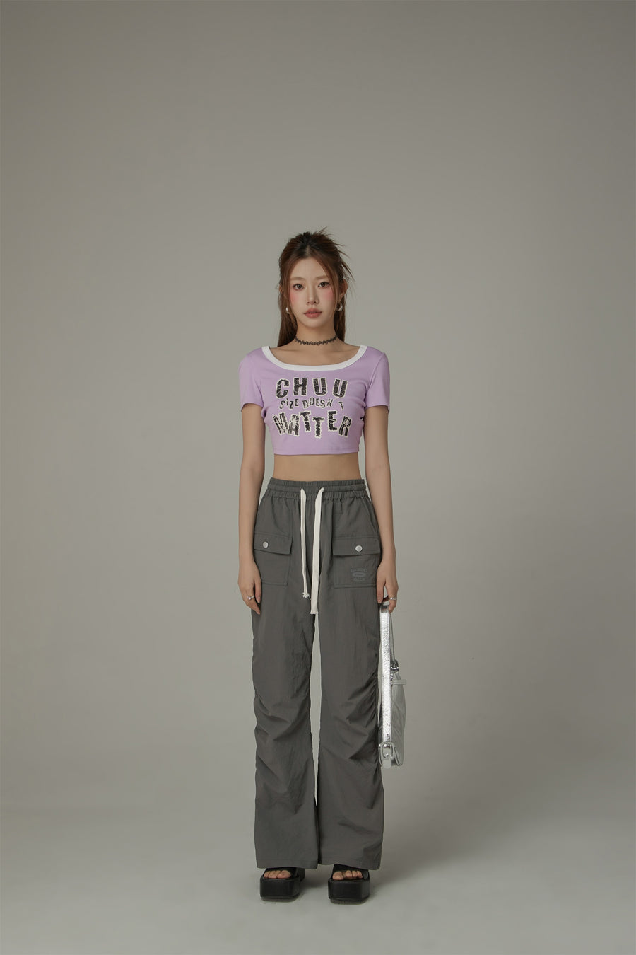 CHUU Banding Front Pocket Pants