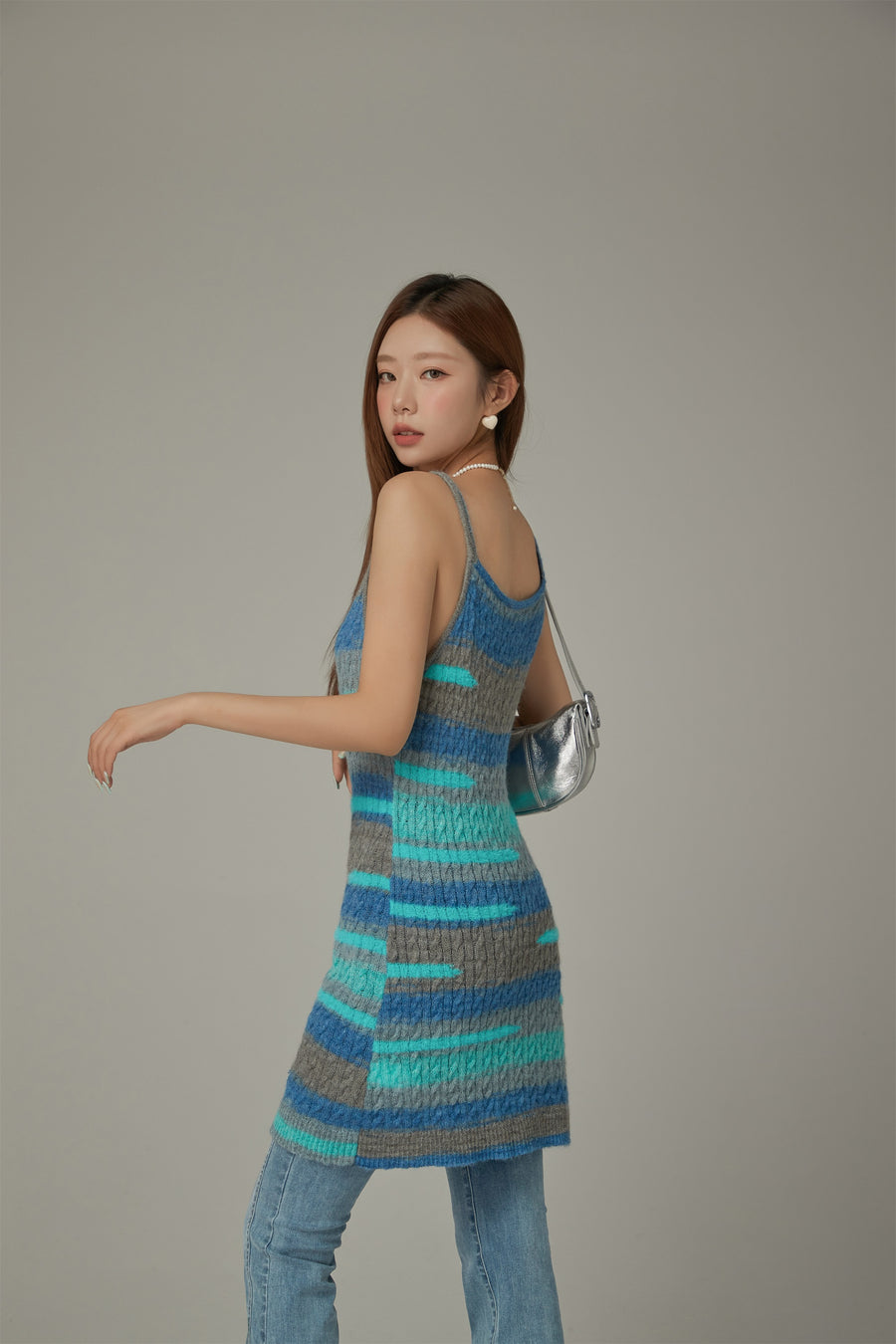 CHUU Multi Color Sleeveless Knit Dress
