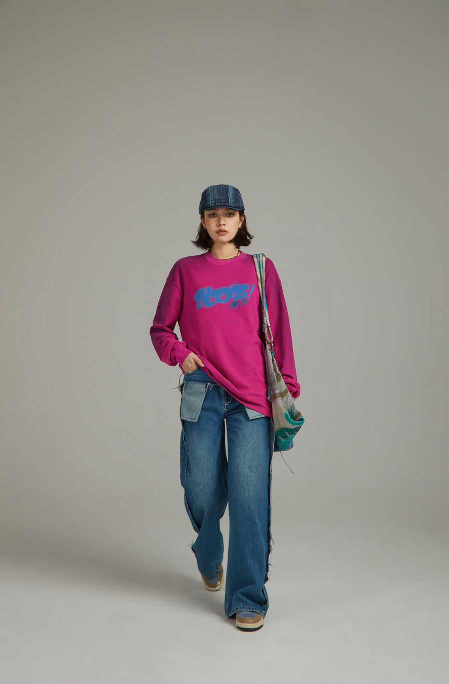 CHUU Logo Lettering Boxy T-Shirt