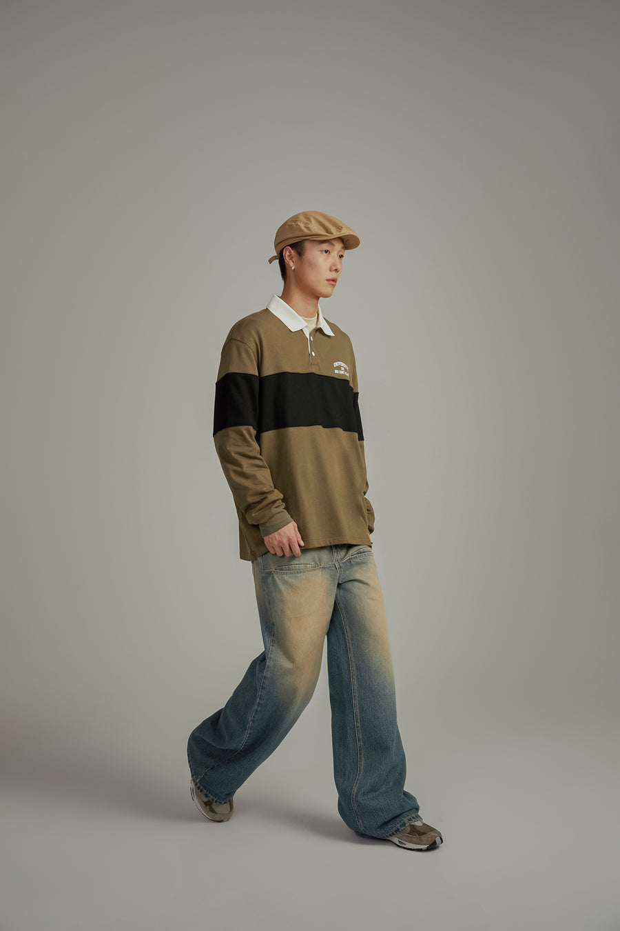 CHUU Polo Neck Color T-Shirt