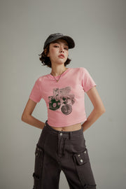 Vintage Color Crop T-Shirt