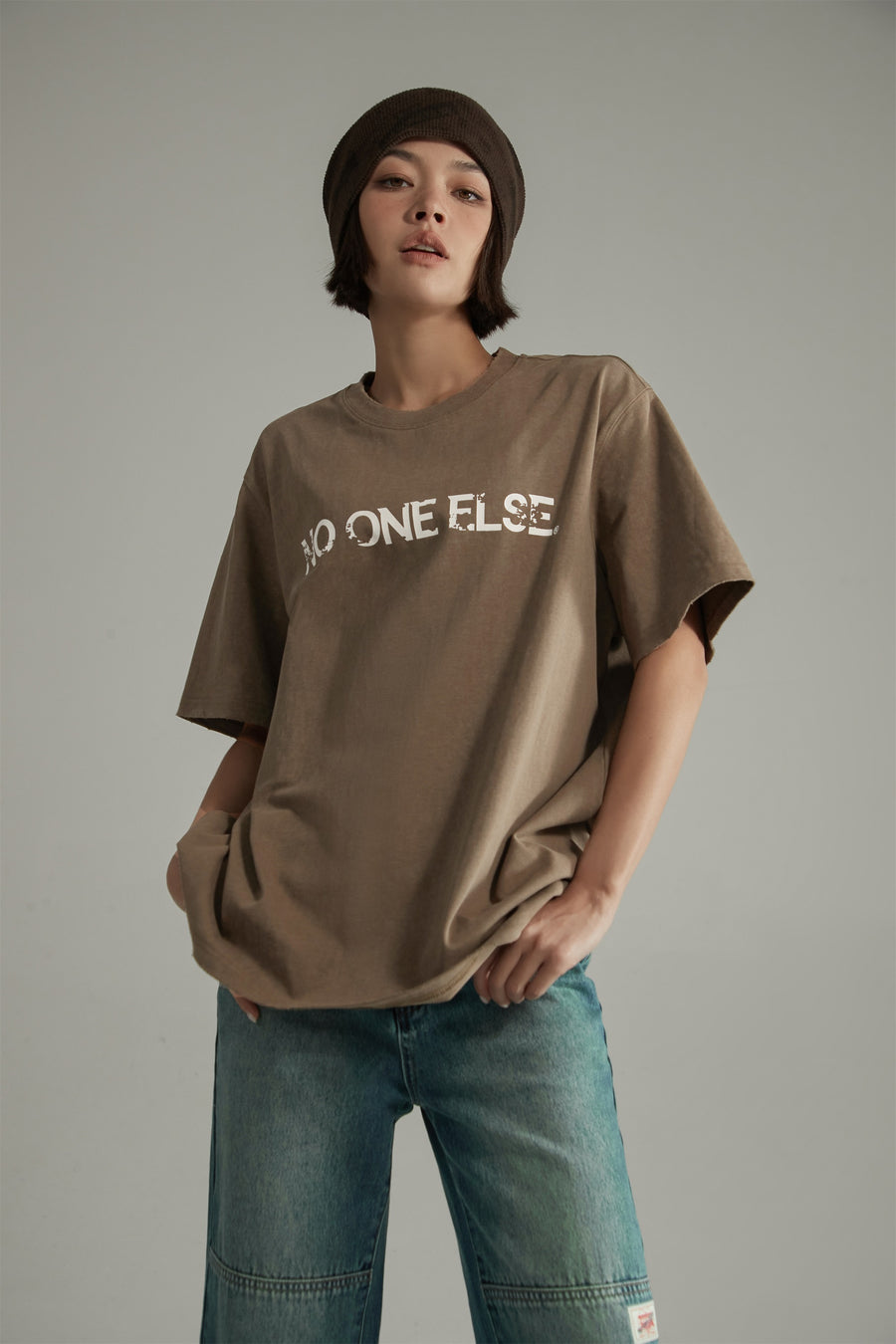 CHUU Logo Cotton Boxy T-Shirt