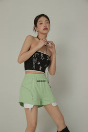 Made By Chuu Exposed Pocket Lining Overfit Short Pants