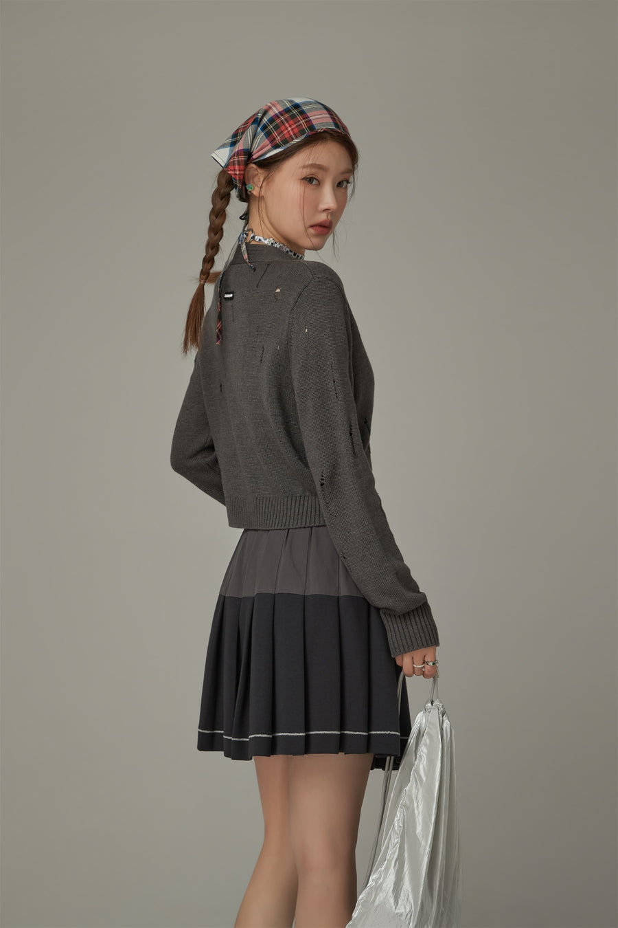 CHUU Cherry Crop Cardigan