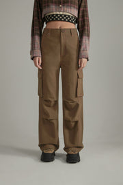 Basic Wide Cargo Pants