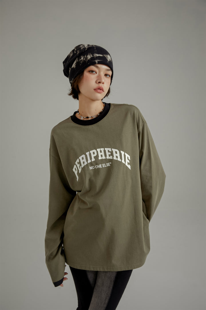 Peripherie Logo Line Color Long Sleeve T-Shirt