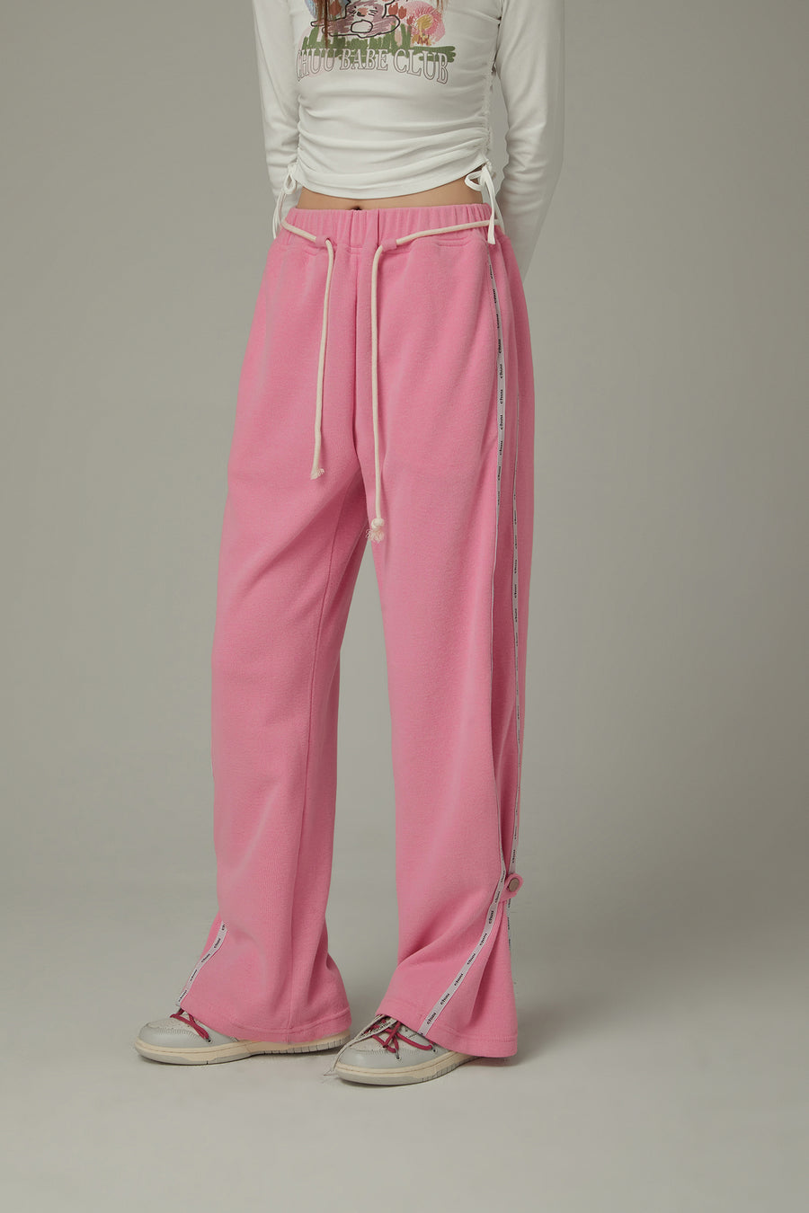 CHUU String Wide Sporty Pants