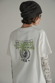 Vintage Back Print Short Sleeve T-Shirt