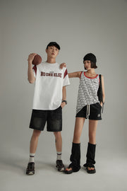 Line Colored Noe Sleeveless T-Shirt