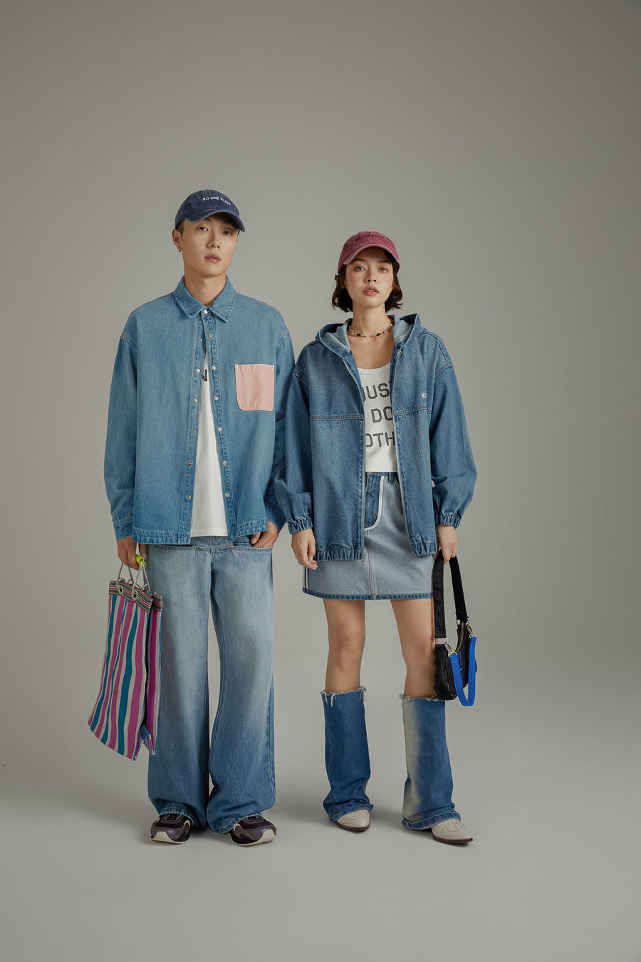 CHUU Boyfriend Maxi Sized Denim Shirt