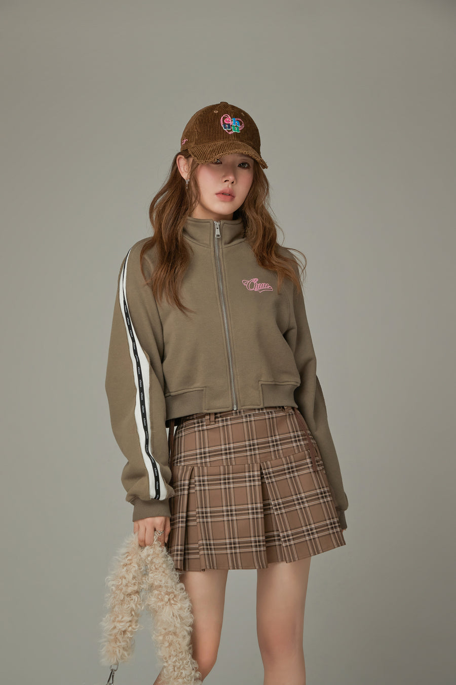 CHUU Sporty Loose Zip-Up Jacket