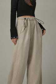 Draw String Wide Pants