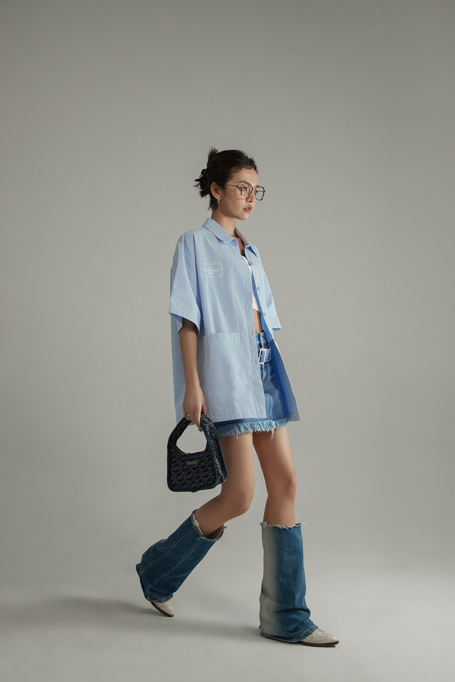 CHUU Cotton Loose-Fitting Daily Shirt