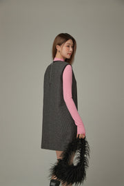 Line Color Matching Dress