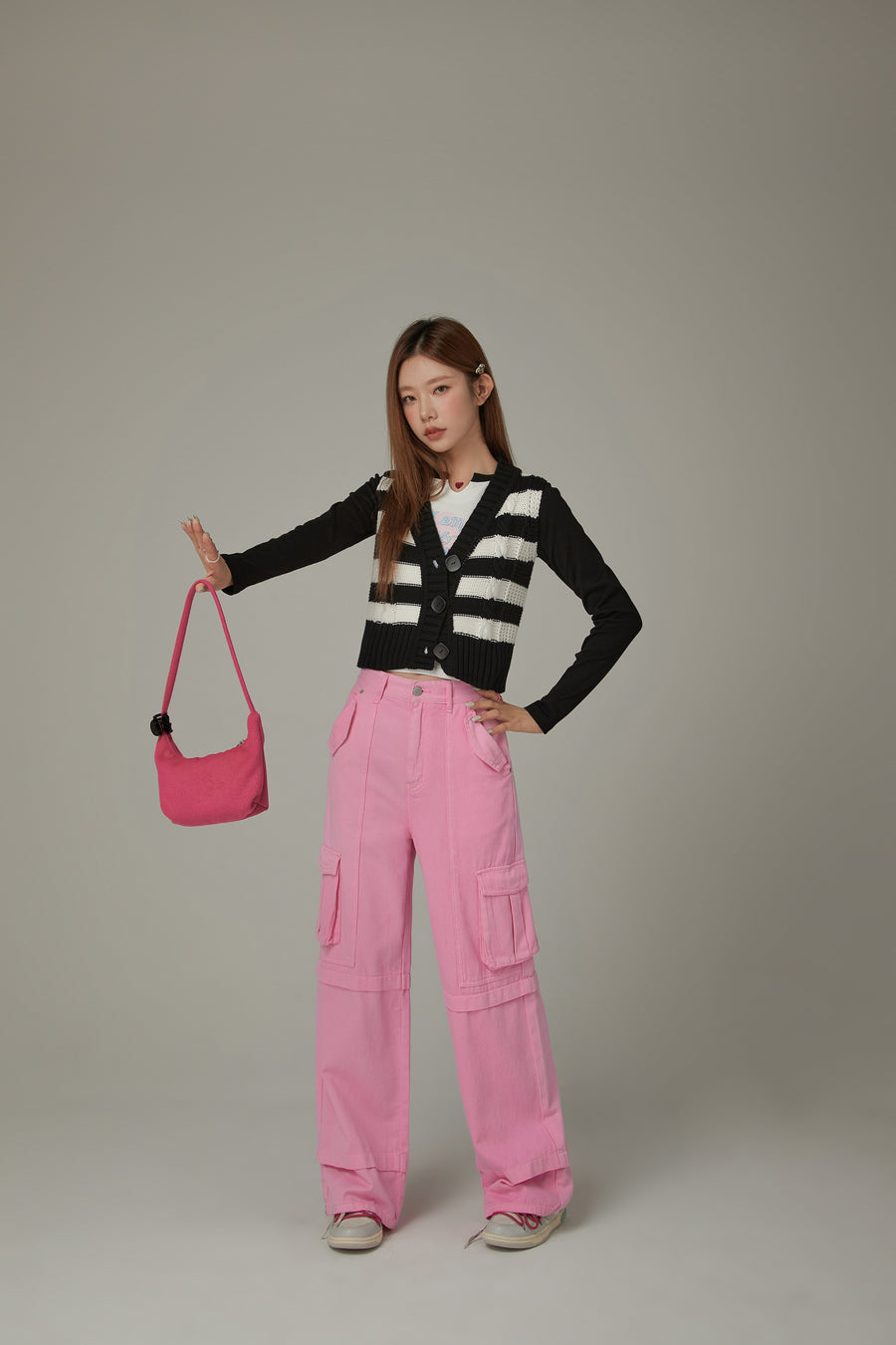 CHUU Big Button Knit Vest