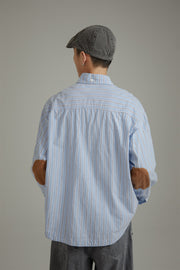 Pocket Stripe Long Sleeve Shirt