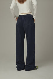 Color Combination Wide Pants