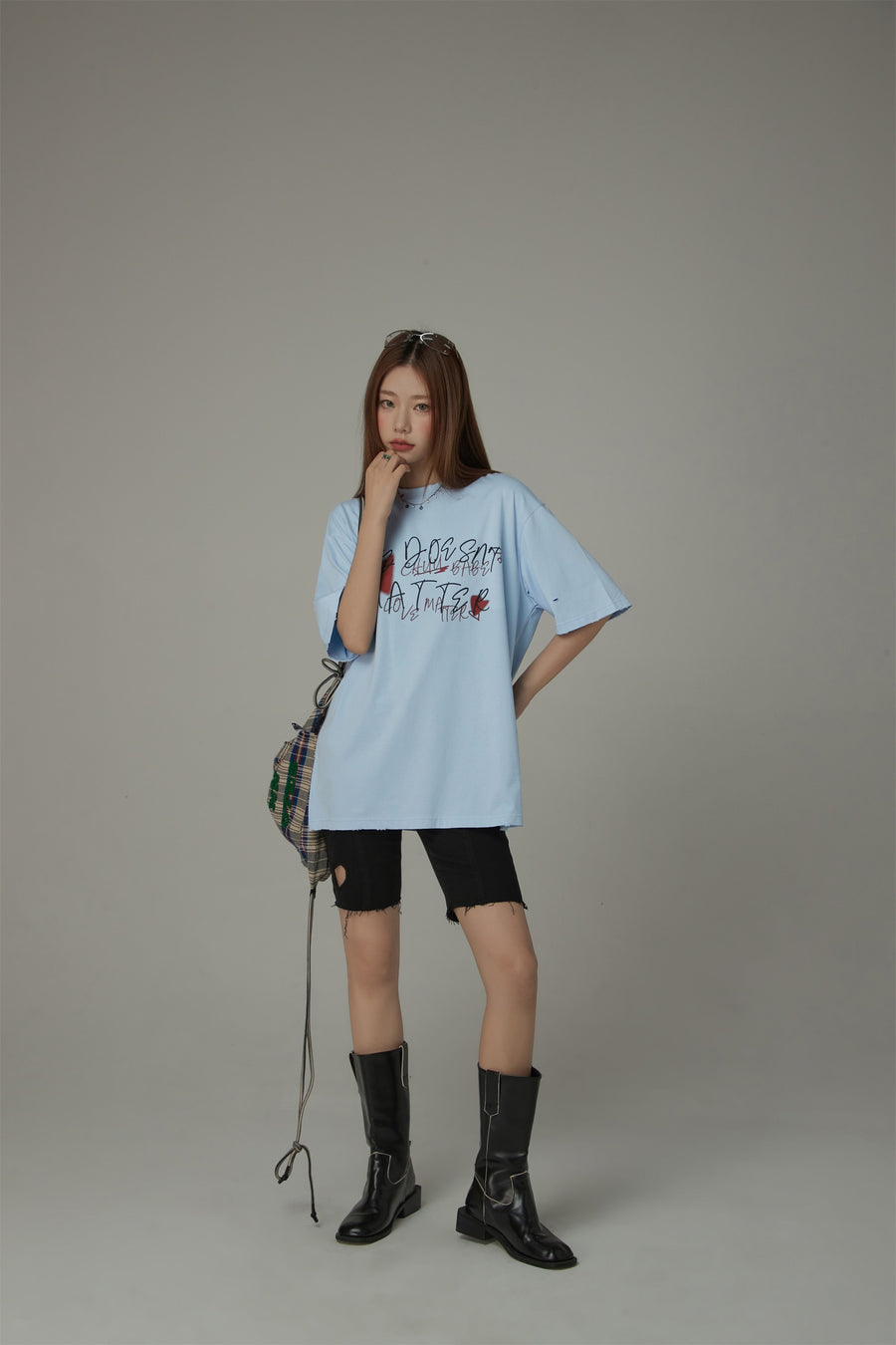 CHUU Size Doesnt Matter Cotton Loose-Fitting T-Shirt