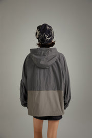 Pocket Color Simple Hooded Jacket