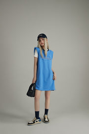 Noe Center Logo Sleeveless T-Shirt Dress