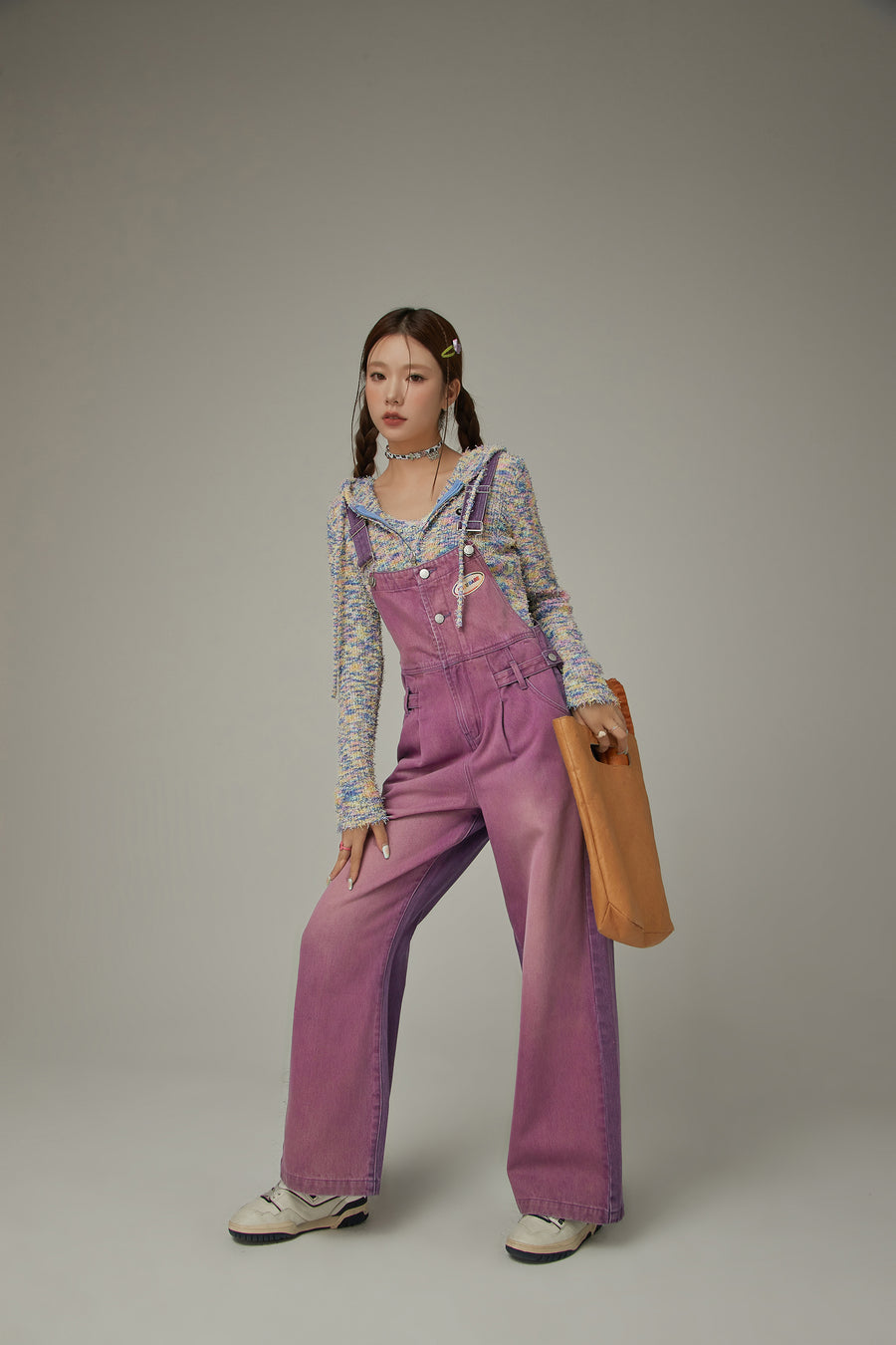 CHUU Cotton Button Overalls