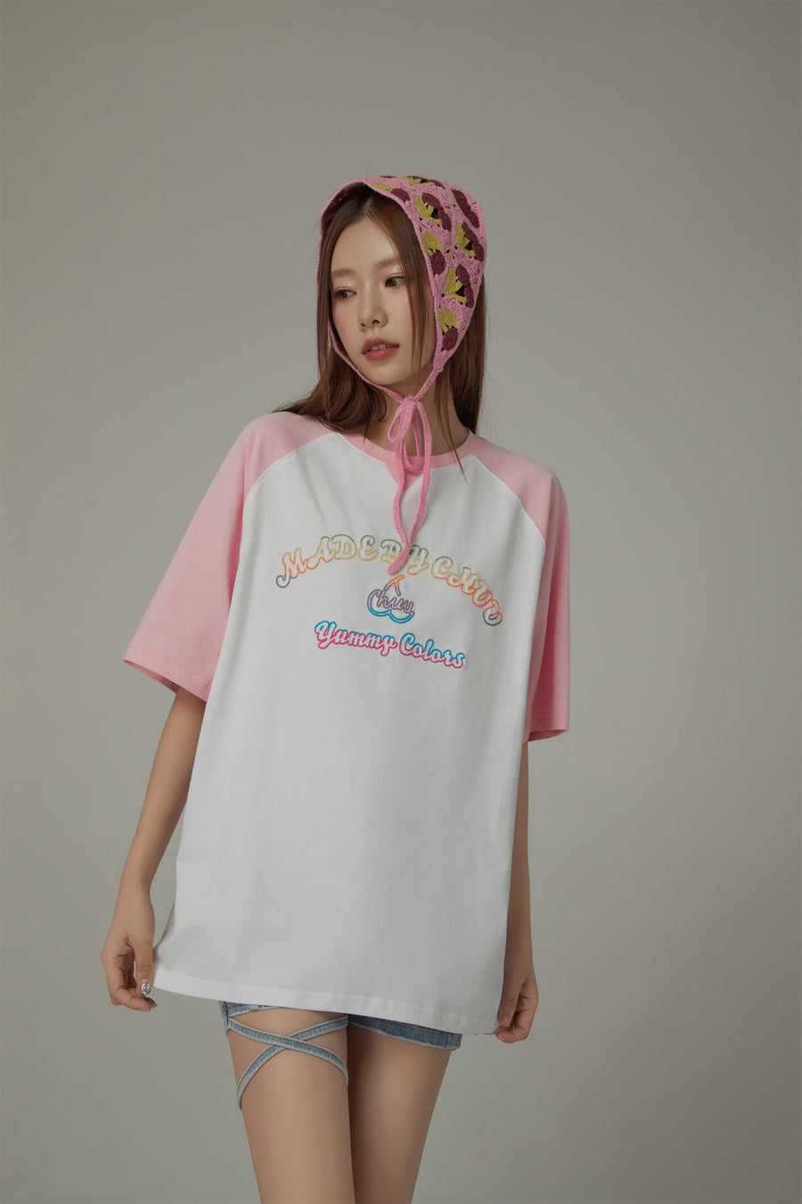 CHUU Color Blocked Yummy Colors Loose Fit T-Shirt