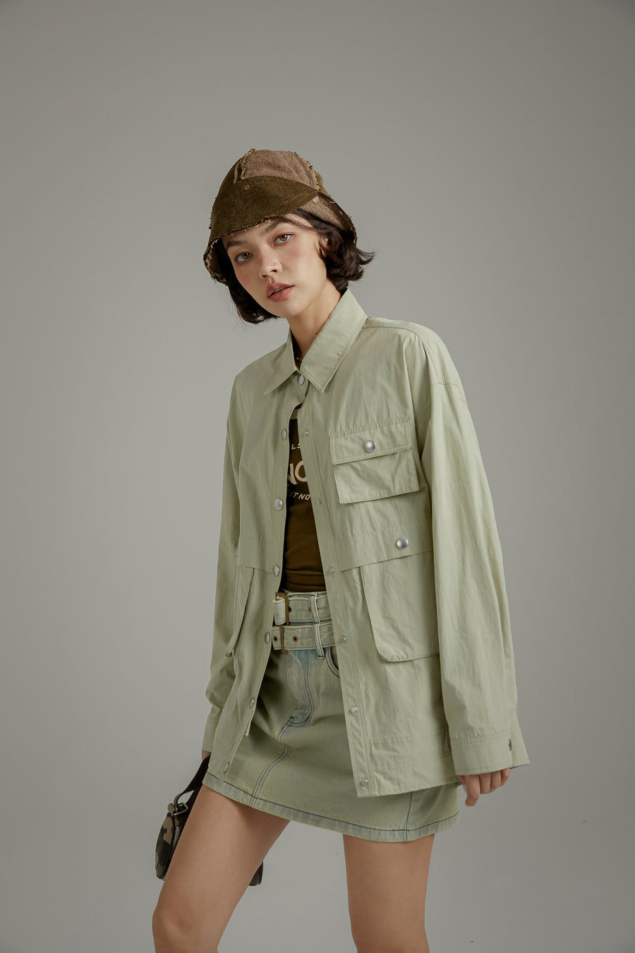 CHUU Colo Multi-Pocket Boxy Shirt Jacket