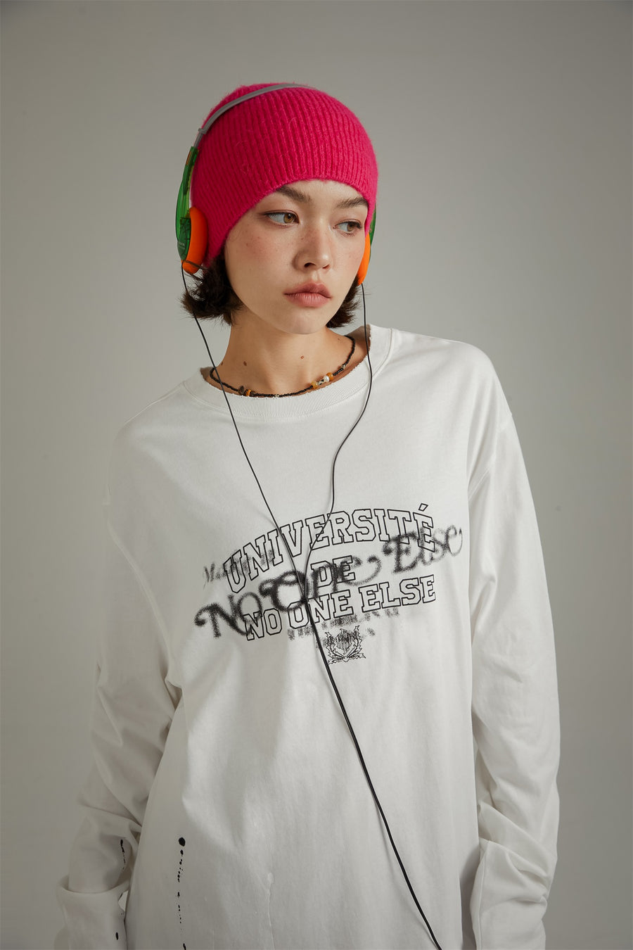 CHUU Logo Lettering Boxy T-Shirt