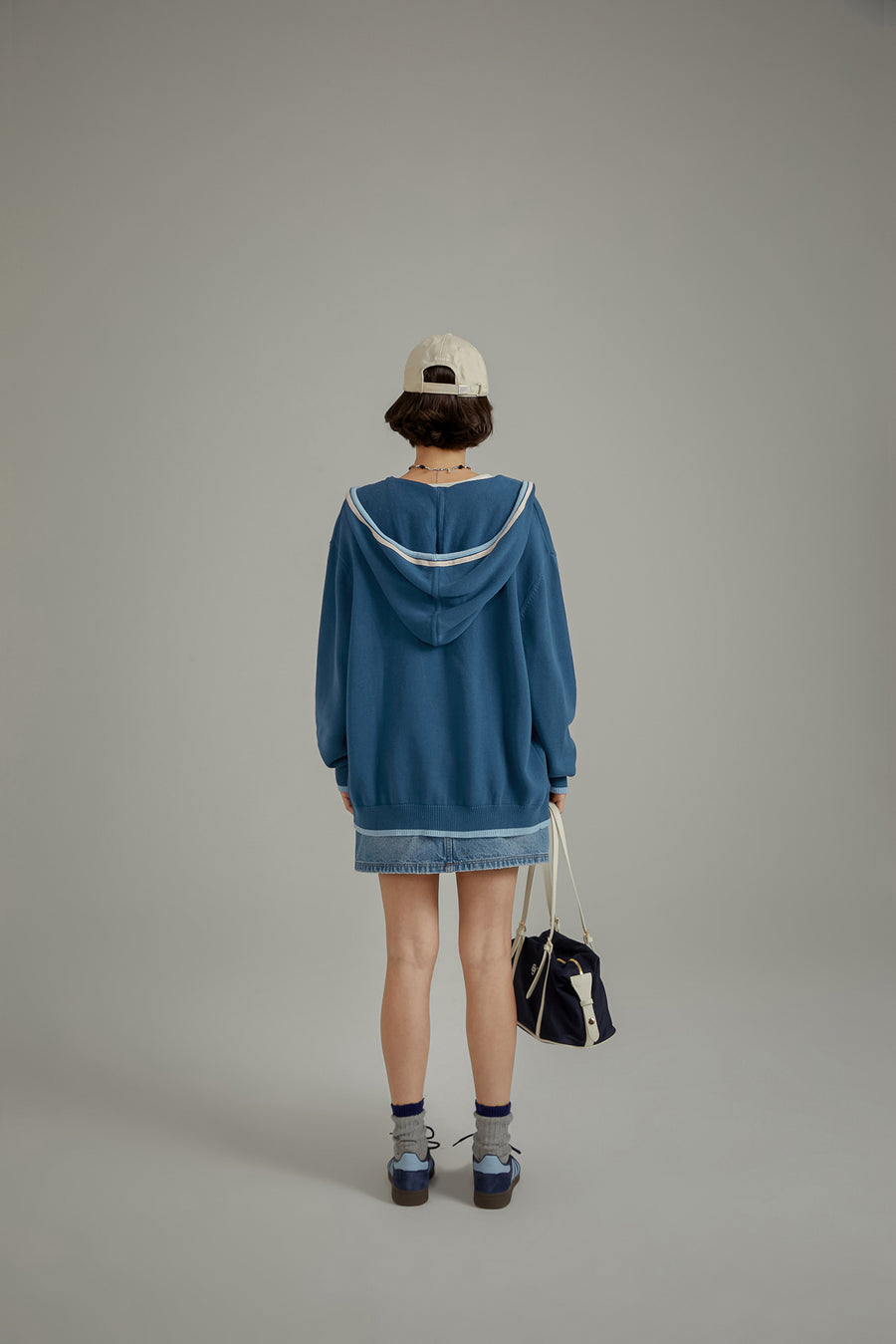 CHUU Basic Hooded Pocket Knit Cardigan