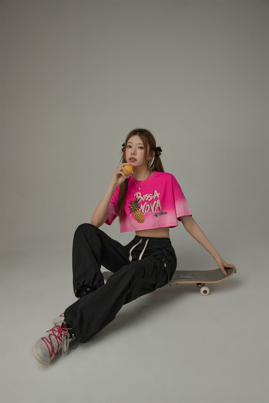 CHUU Gradient Bosa Nova Cropped T-Shirt