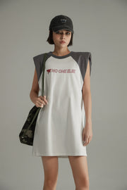 Noe Raglan Sleeveless Mini T-Shirt