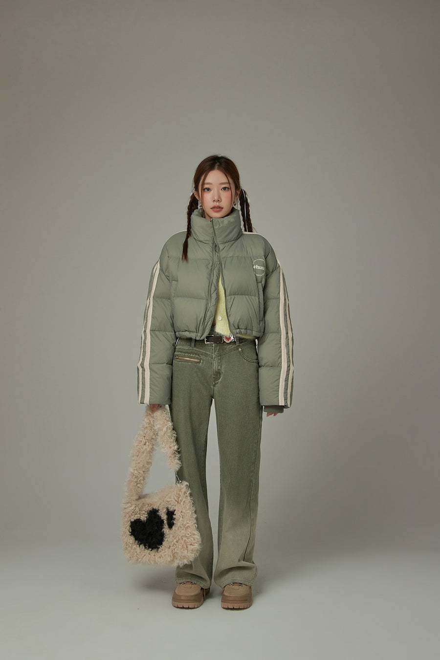 CHUU Sporty Crop Padded Jacket