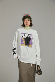 Rave Vintage Printed Boxy T-Shirt