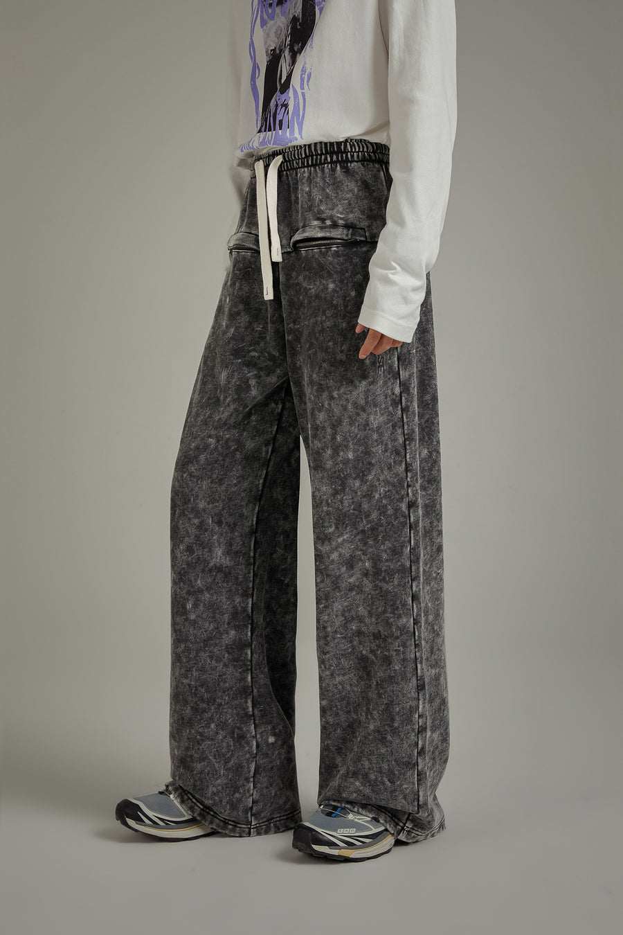 CHUU Printed Wide Pants