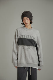 Logo Color Combination Overfit Sweatshirt