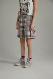 Retro Checked Color Loosefit Daily Shorts