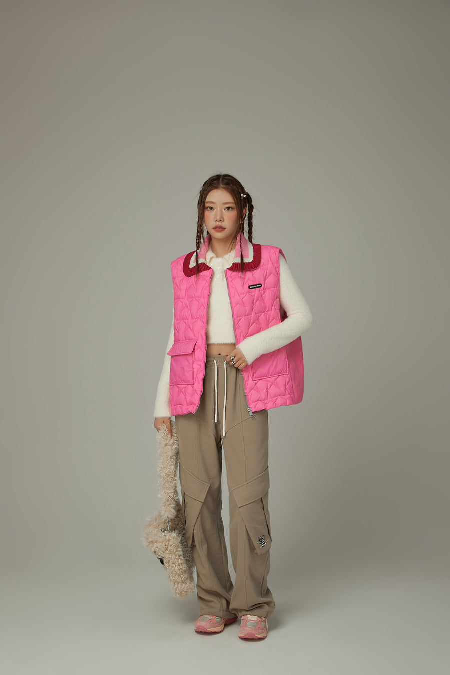 CHUU Quilted Padded Star Vest