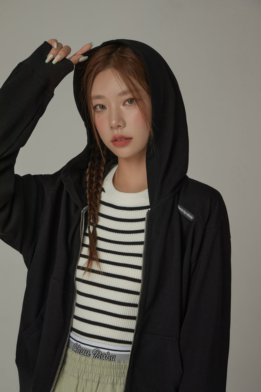 CHUU Basic Pocket Hooded Zip-Up