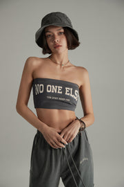 Noe Lettering Vintage Bra Tube Top