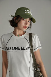 Make It Noe Lettering Embroidered Daily Ball Cap