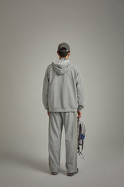 Half Zip-Up Boxy Hoodie