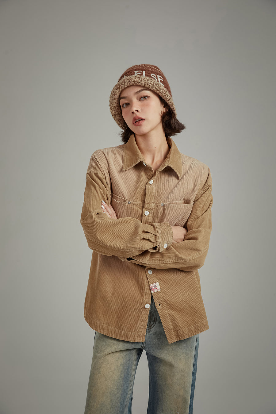 CHUU Vintage Pocket Loose Fit Shirt