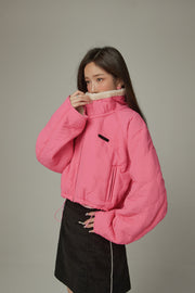 High Neck Quilted Jacket