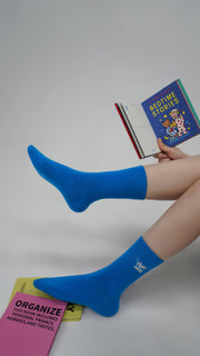 Bold Chuu Baby Embroidered Ribbed Socks