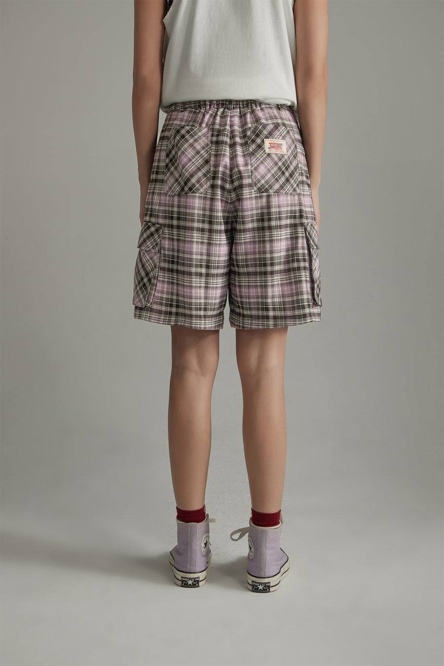 CHUU Retro Checked Color Loosefit Daily Shorts